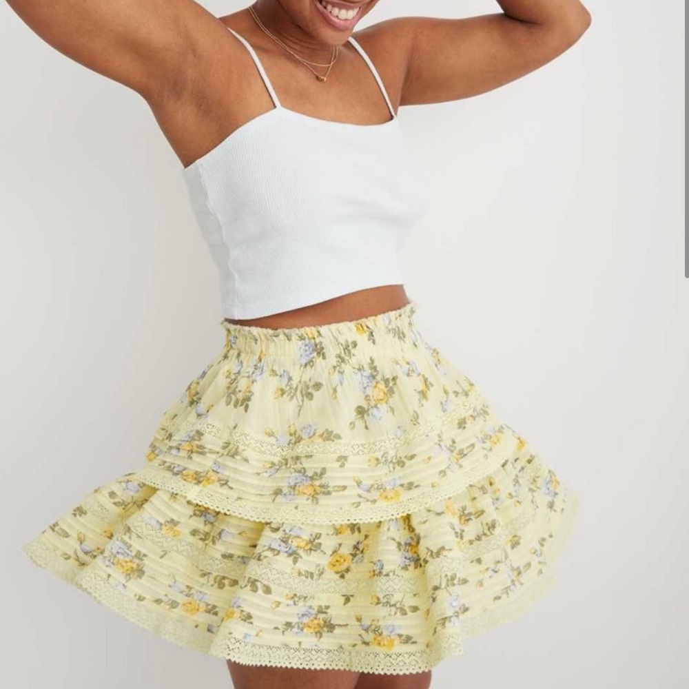 Aerie rock n ruffles skirt